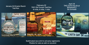 Souvenir Shirts for Run Tucson Threepack